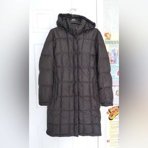 The North Face Women's Metropolis goose down parka dark grey XL excellent cond.
